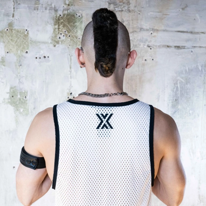 DÉBARDEUR AIRCOOL BLANC X NOIR - BOXER BARCELONA