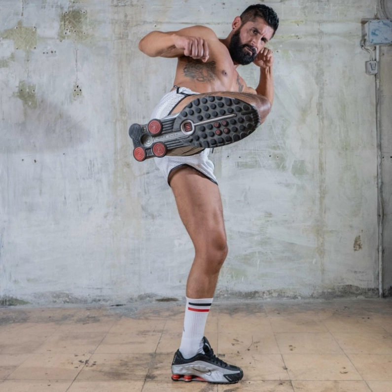 SHORT AIRCOOL BLANC/NOIR - BOXER BARCELONA