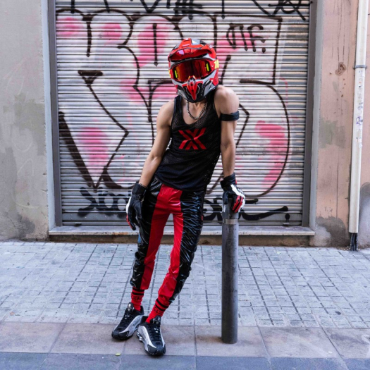 DÉBARDEUR AIRCOOL NOIR X ROUGE - BOXER BARCELONA