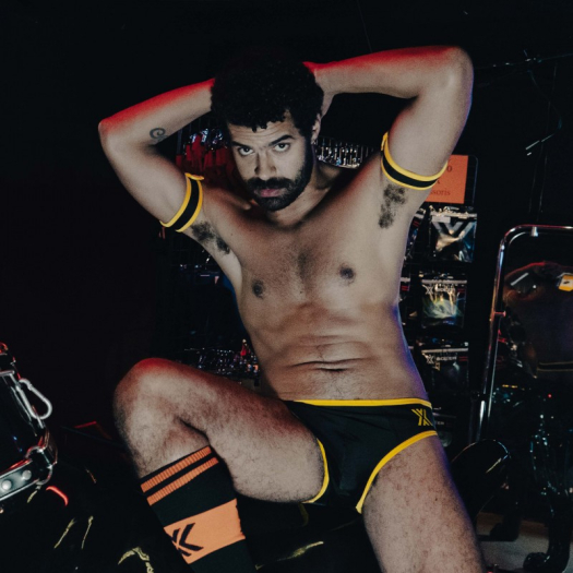 MOONSHINE ASS OPEN NOIR/JAUNE - BOXER BARCELONA