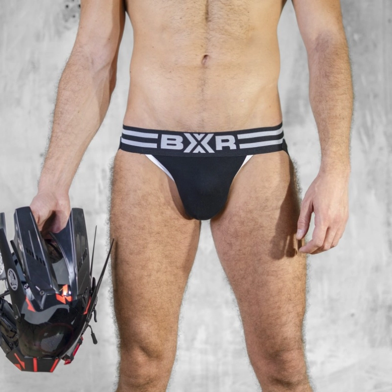 JOCKSTRAP SPORT-X NOIR/BLANC - BOXER BARCELONA
