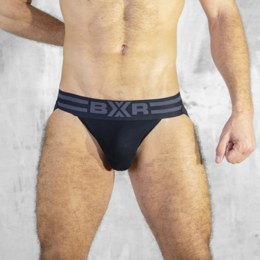 JOCKSTRAP SPORT-X NOIR/GRIS - BOXER BARCELONA
