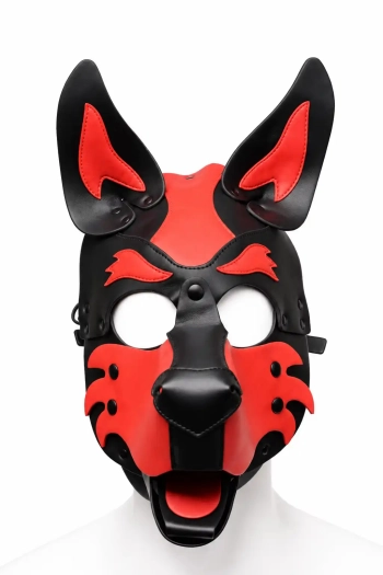 CAGOULE PUPPY BRUTUS EN CUIR VEGAN - ROUGE