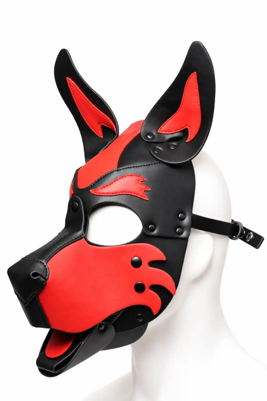 CAGOULE PUPPY BRUTUS EN CUIR VEGAN - ROUGE