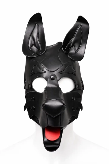 CAGOULE PUPPY BRUTUS EN CUIR VEGAN – NOIR