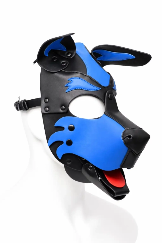 CAGOULE PUPPY BRUTUS EN CUIR VEGAN – BLEU