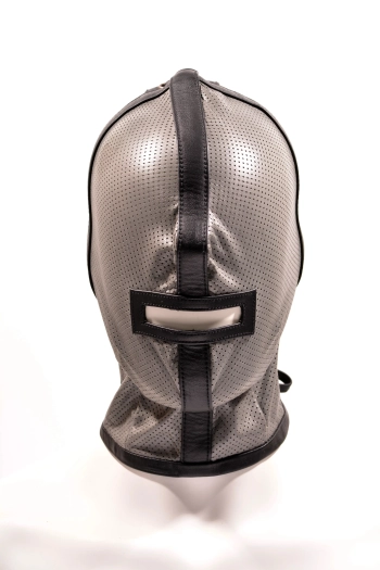 CAGOULE IEM EN CUIR PERFORÉ – GRIS