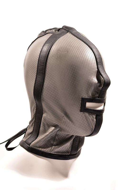 CAGOULE IEM EN CUIR PERFORÉ – GRIS