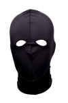 Cagoules 2 Ouvertures en Spandex Noir (Face)