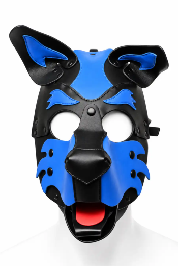 CAGOULE PUPPY BRUTUS EN CUIR VEGAN – BLEU