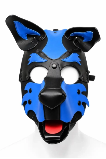 CAGOULE PUPPY BRUTUS EN CUIR VEGAN – BLEU