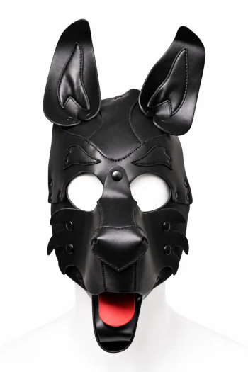 CAGOULE PUPPY BRUTUS EN CUIR VEGAN – NOIR