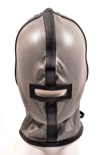 CAGOULE IEM EN CUIR PERFORÉ – GRIS