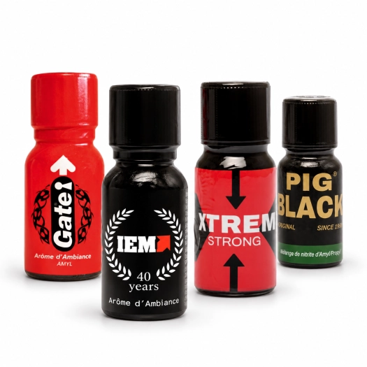 LOT DE 5 PETITS POPPERS AMYL