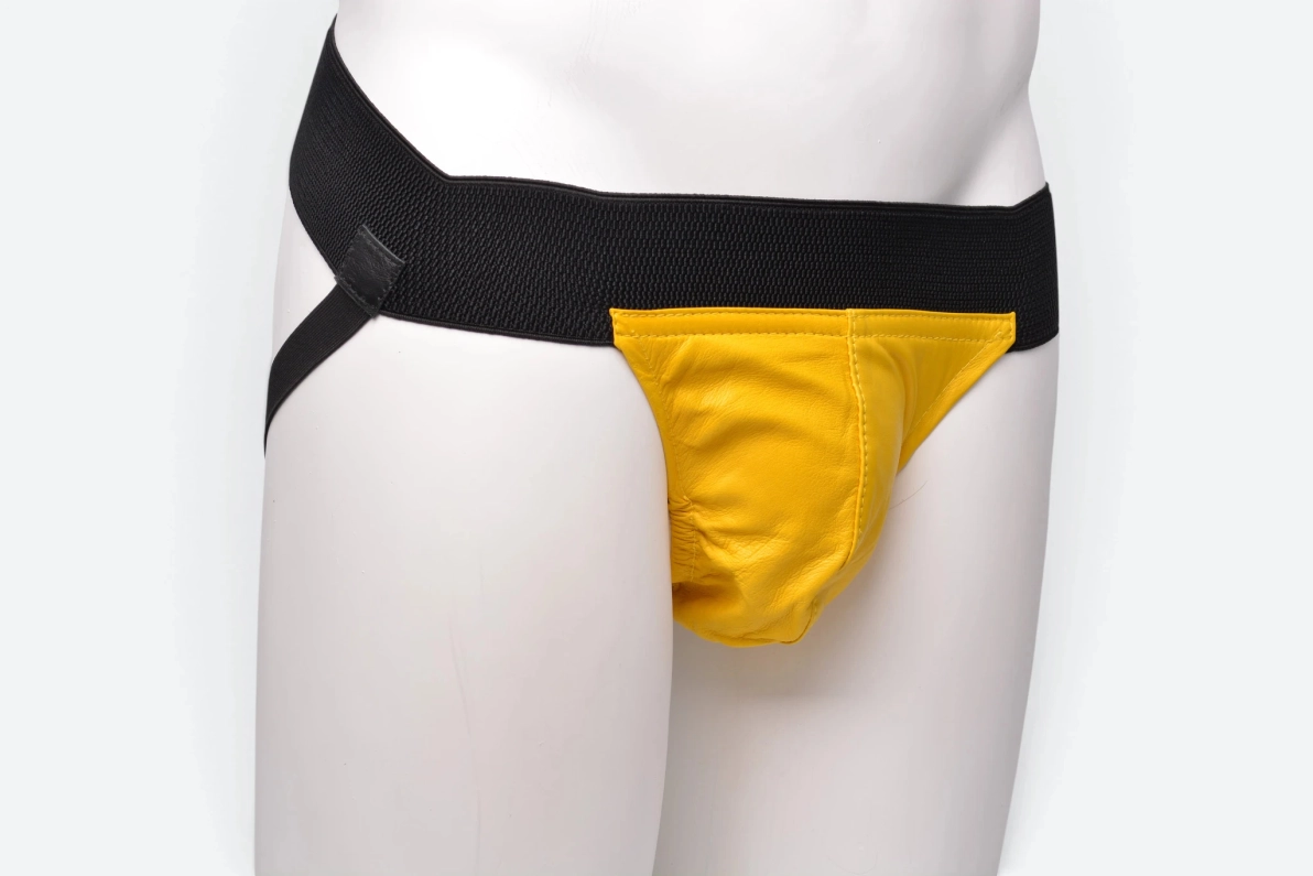 JOCKSTRAP AVEC BANDE ÉLASTIQUE – JAUNE