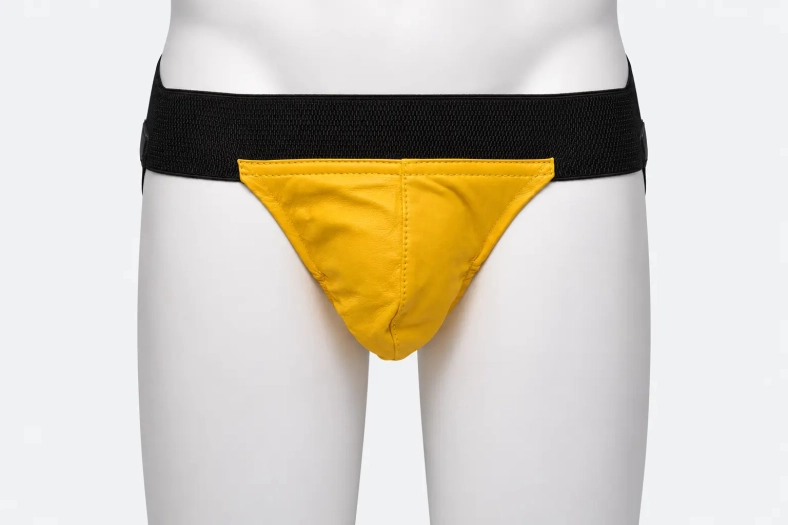 JOCKSTRAP AVEC BANDE ÉLASTIQUE – JAUNE