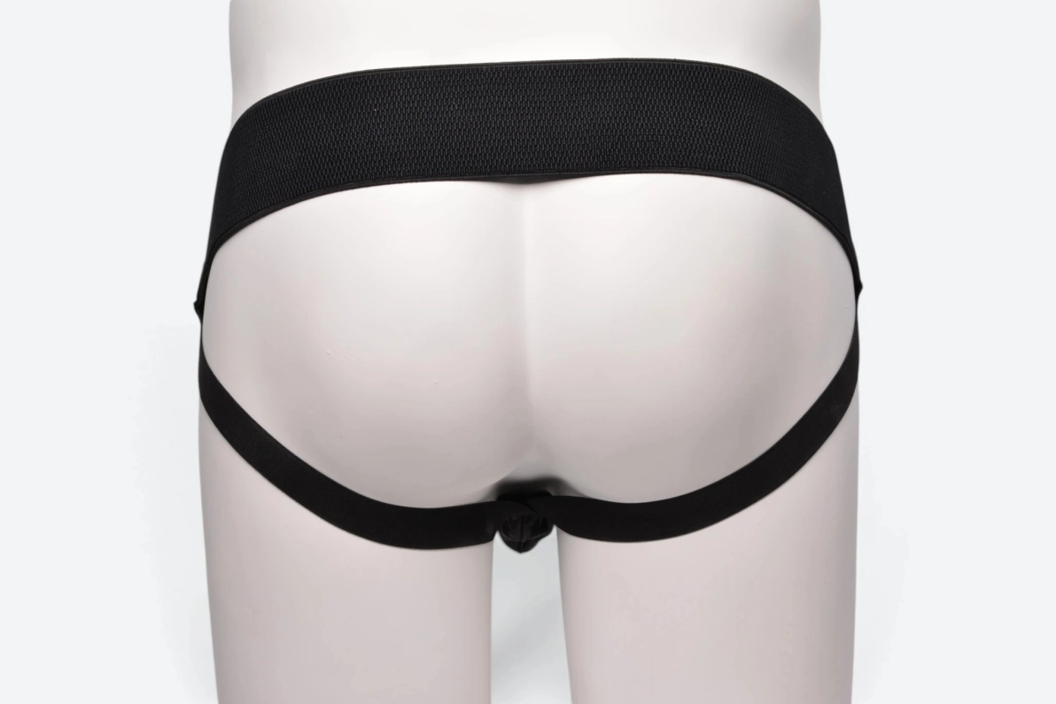 JOCKSTRAP MICROPERFORÉ AVEC LACET – BLANC