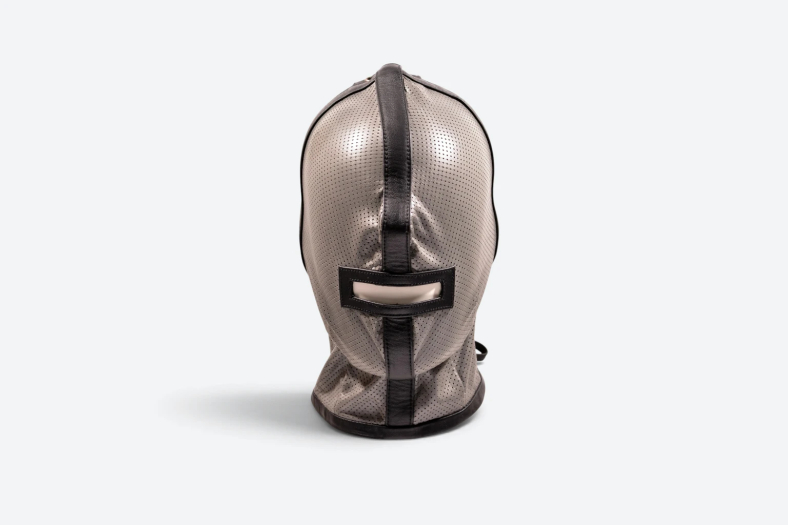 CAGOULE IEM EN CUIR PERFORÉ – GRIS
