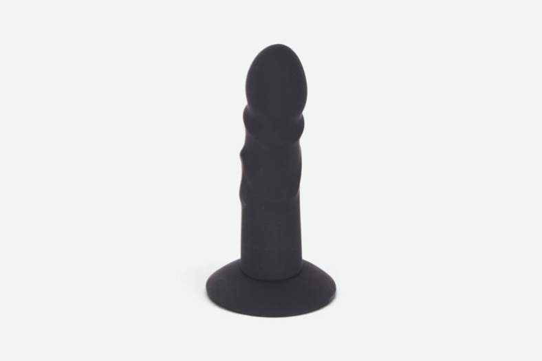 GODE SILICONE 15CM NOIR + VENTOUSE