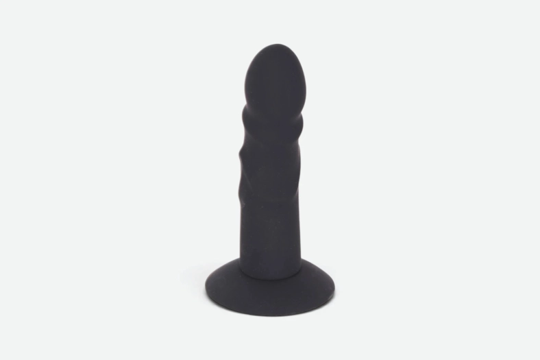 GODE SILICONE 15CM NOIR + VENTOUSE