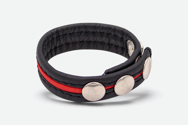 COCKSTRAP À BANDE COLORÉE – ROUGE