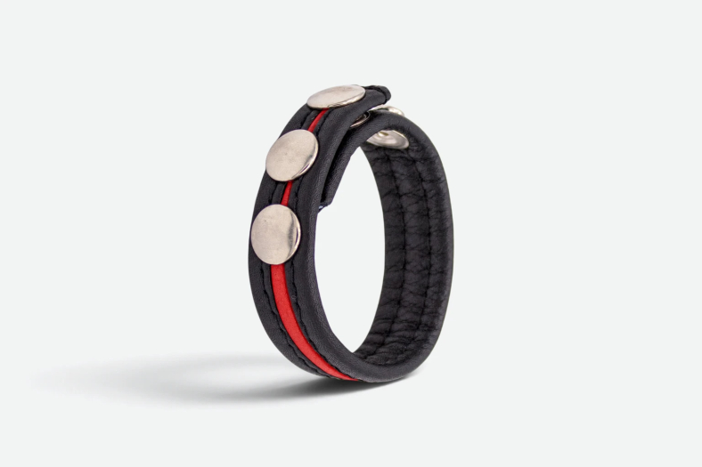 COCKSTRAP À BANDE COLORÉE – ROUGE