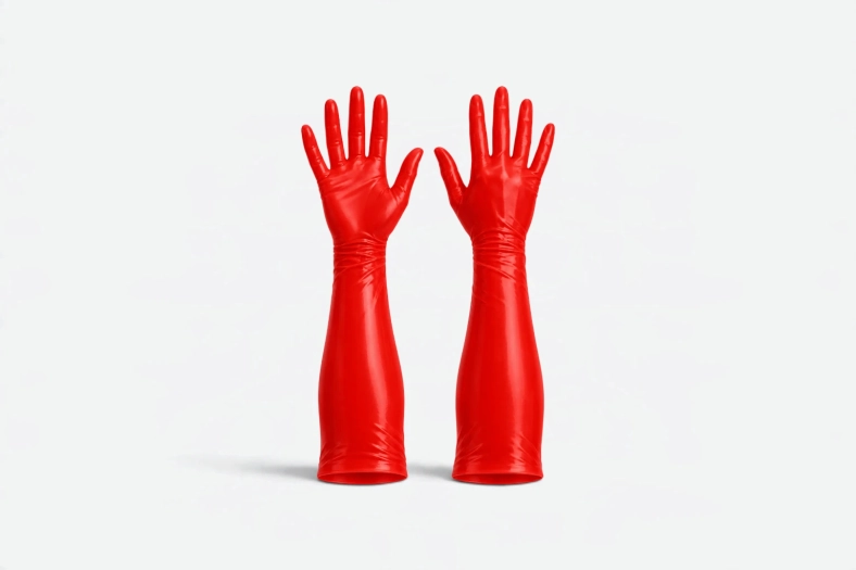 GANTS RÉUTILISABLES MOYENS – ROUGE