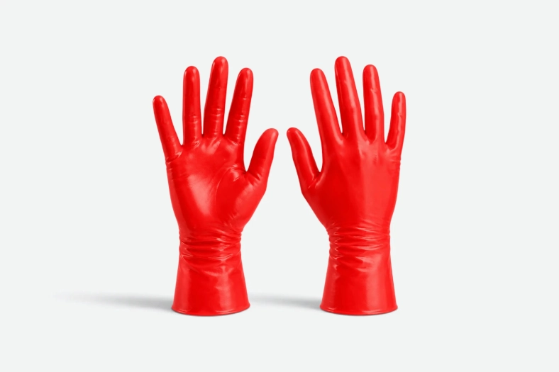GANTS RÉUTILISABLES COURTS – ROUGE