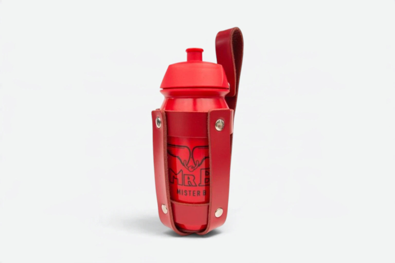 PORTE-BOUTEILLE EN CUIR – ROUGE