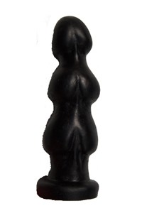 BUTT PLUG TRIPLE EN VINYL NOIR
