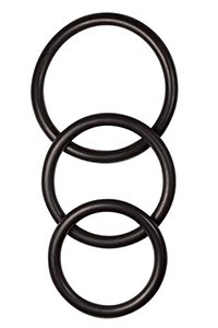LOT DE 3 COCK-RINGS EN LATEX