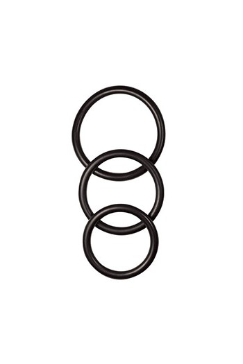 LOT DE 3 COCKRINGS EN LATEX – NOIR