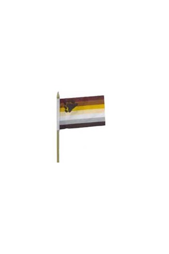 DRAPEAU BEAR 15X10 + BATON