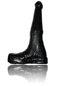 GODE BOOTS EN VINYL NOIR