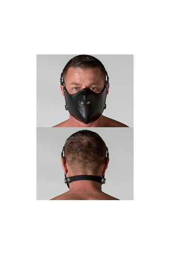 MASQUE BIKE EN CUIR IEM AVEC RIVETS