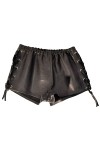 SHORT CUIR COTES LACES IEM