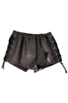 SHORT CUIR COTES LACES IEM